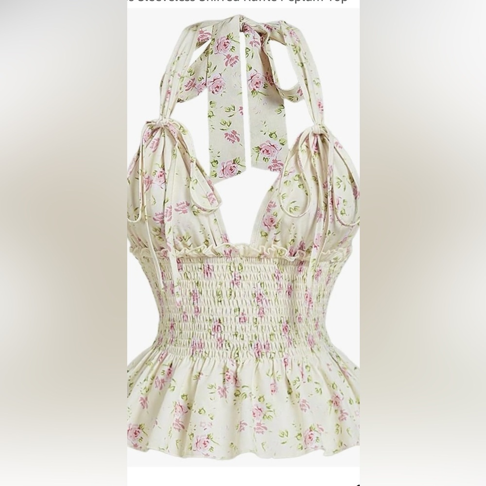 Floral Halter Top